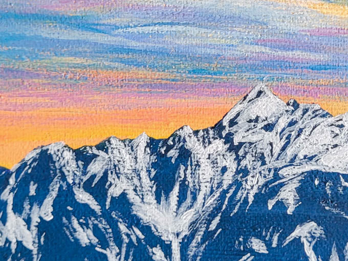 Sun paint the sky | 6 x 6 in