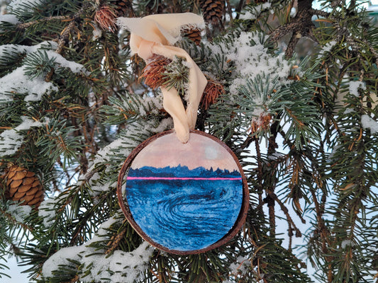 Ornament: Pink horizon