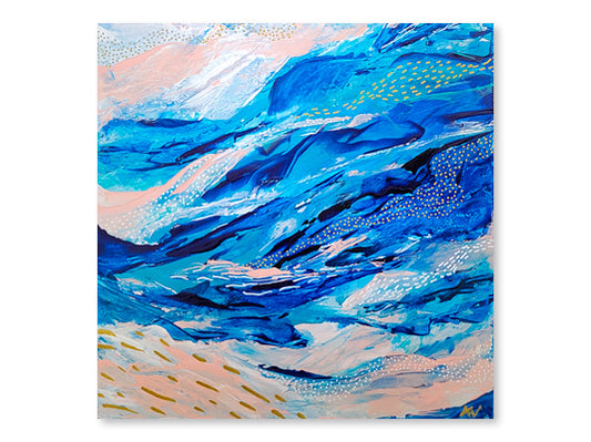 Blue rushing in | 6x6"