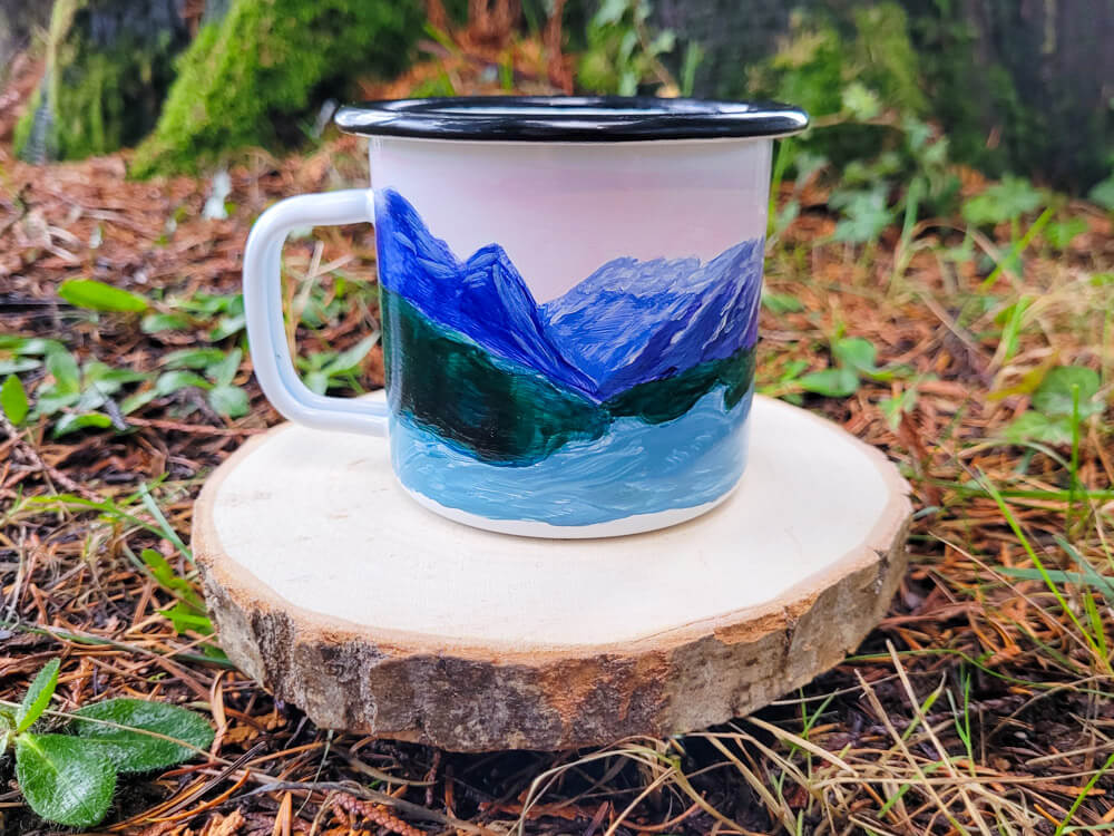 Enamel mug: Peyto Lake