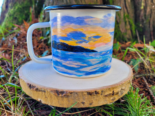 Enamel mug: English Bay