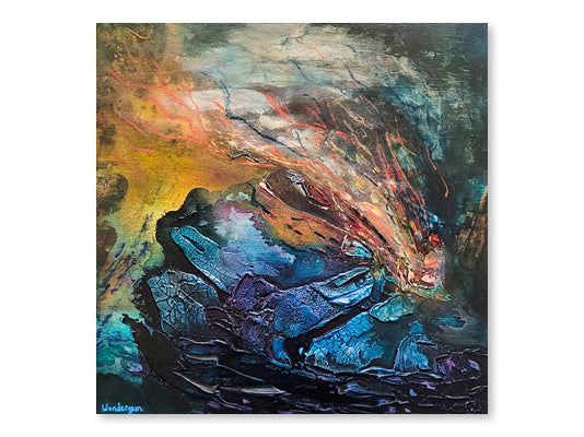 Frantic energy | 12x12"