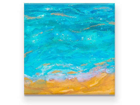 Shimmering on the surface | 4 x 4 in